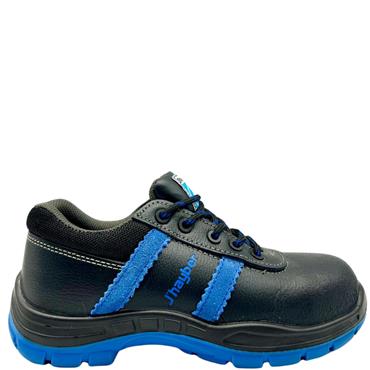 JHAYBER LDS SAFETY TIE SHOE - BLACK BLUE